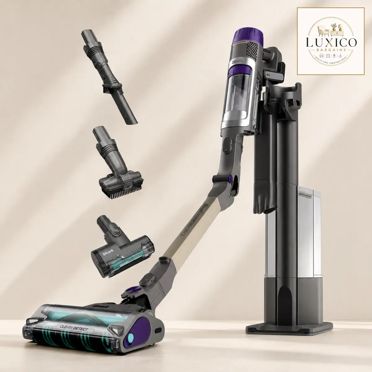 SHARK PowerDetect Clean & Empty IP3251UKT Pet Cordless Vacuum — matching-model close material detail
