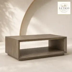 Evie 48-Inch Coffee Table – Antique Grey Oak Finish — matching-model product view