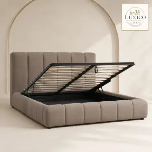 Lillian Super King Ottoman Storage Bed – Mocha — matching-model product view